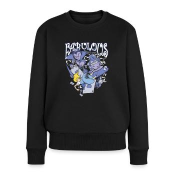 Personnages fabuleux d’un célèbre conte de fées - Pull Premium bio Femme - noir - Devant - Julia (174cm)