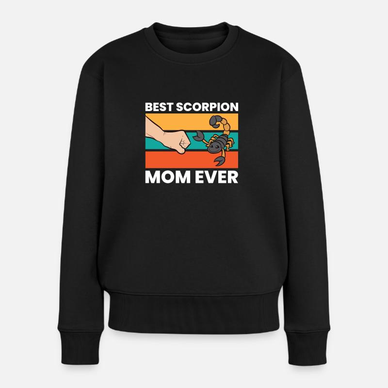 Best Scorpion Mom Ever - Frauen Premium Bio Pullover - Schwarz
