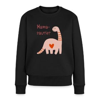 Mamasaures - Pull Premium bio Femme - noir - Devant - Julia (174cm)