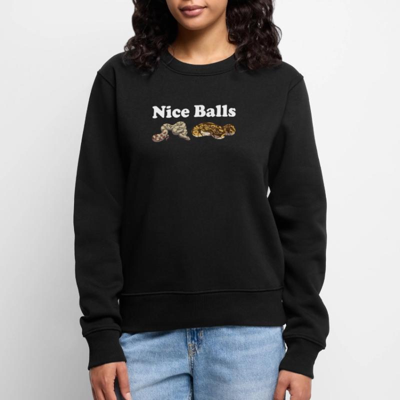 Lustige Kugelpython Schlange Frauen Premium Bio Pullover