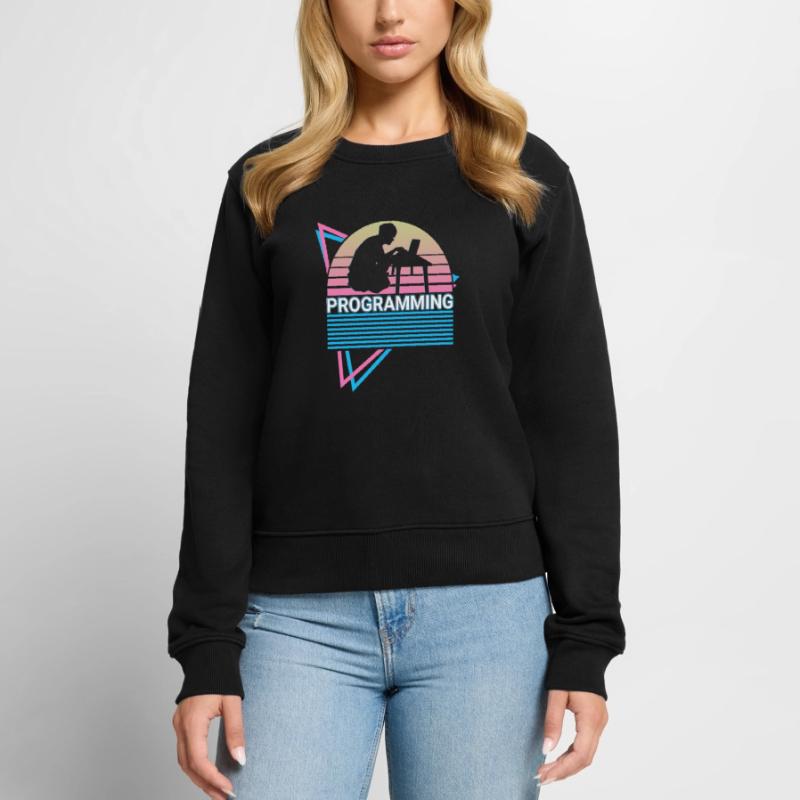 Programmeur de programmation Retro Pull Premium bio Femme