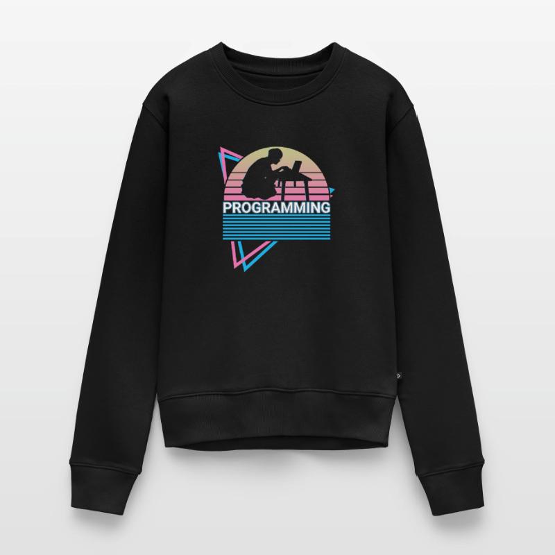Programmierung Programmierer Retro Frauen Premium Bio Pullover