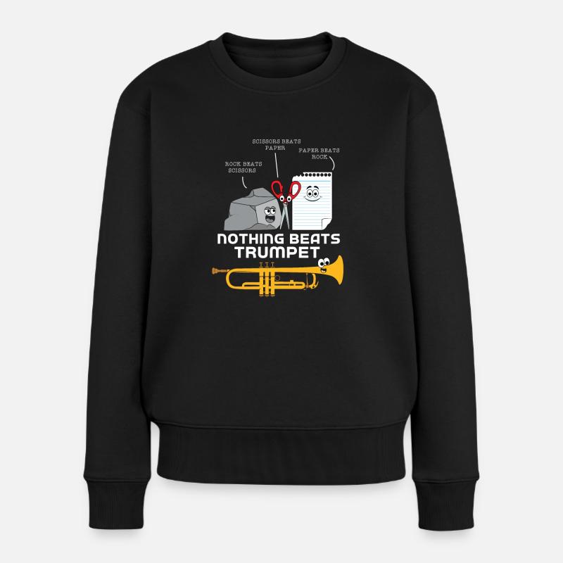 Trompette - Pull Premium bio Femme - noir