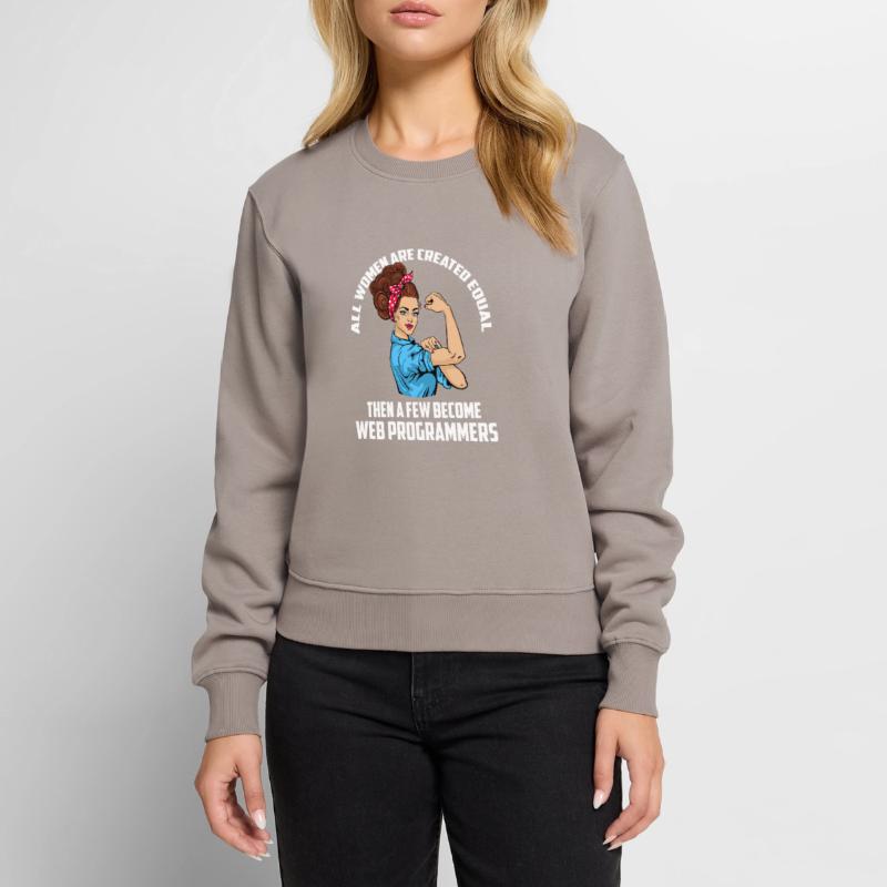 Developer Coder Programmer Female Women's Premium Organic Jumper