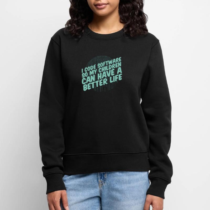 Développeur Coder Programmeur Parent Pull Premium bio Femme