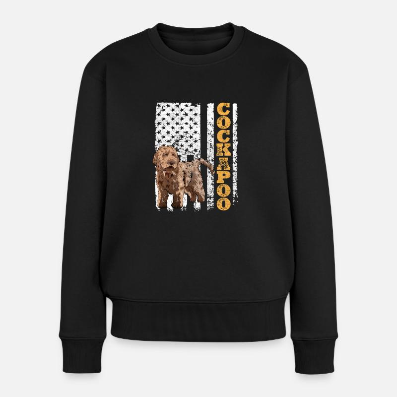 Cockapoo Hund - Frauen Premium Bio Pullover - Schwarz