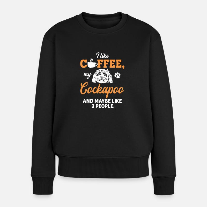 Cockapoo Hund - Frauen Premium Bio Pullover - Schwarz