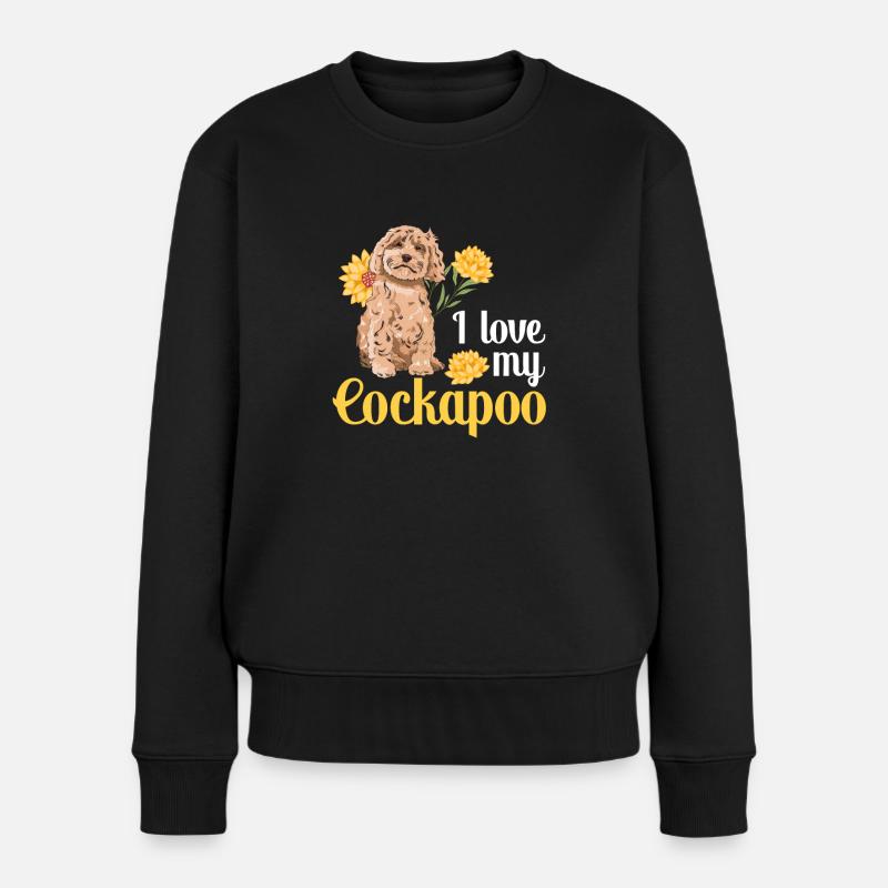 Cockapoo Hund - Frauen Premium Bio Pullover - Schwarz