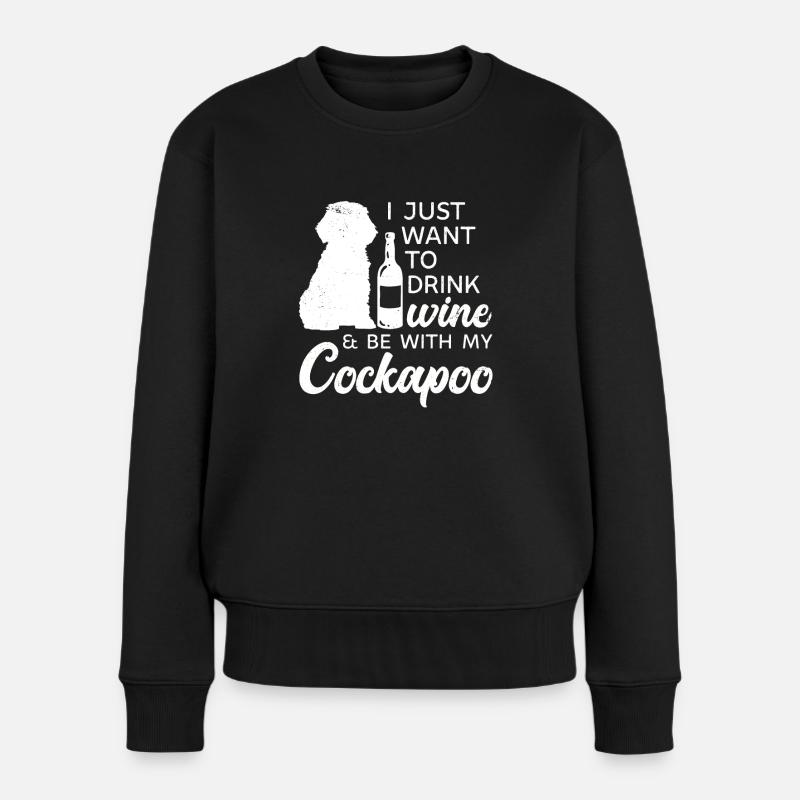 Cockapoo Hund - Frauen Premium Bio Pullover - Schwarz