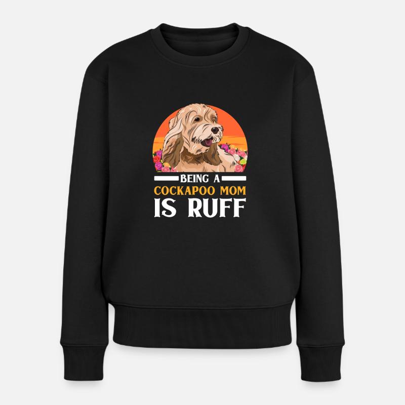 Cockapoo Hund - Frauen Premium Bio Pullover - Schwarz