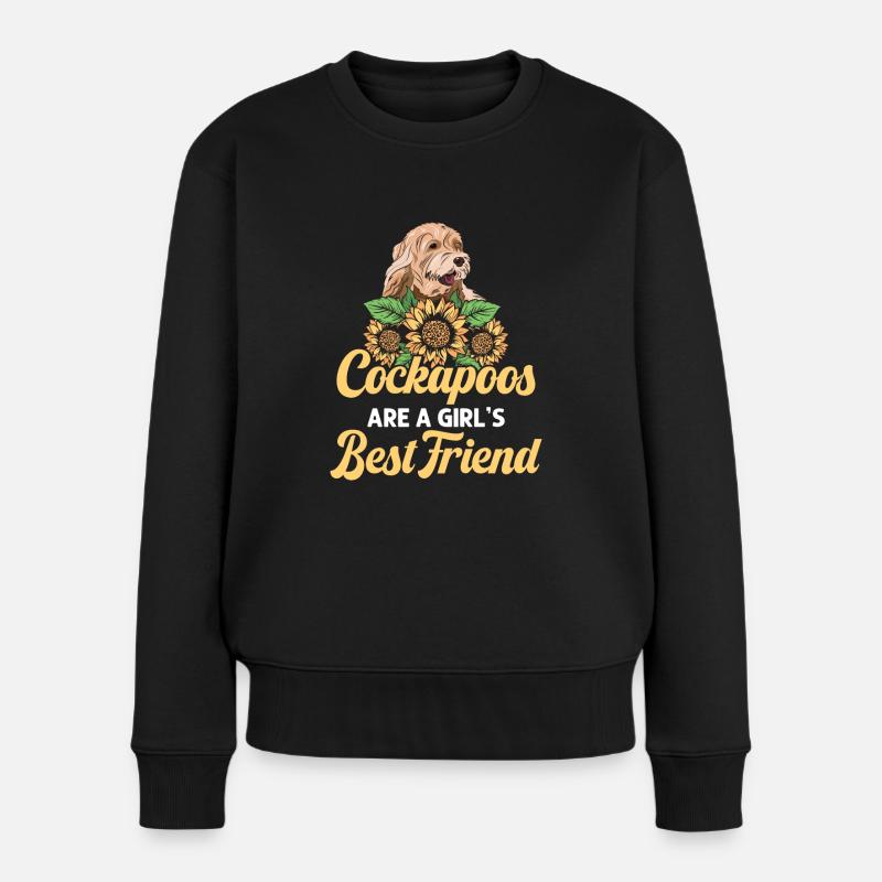 Cockapoo Hund - Frauen Premium Bio Pullover - Schwarz
