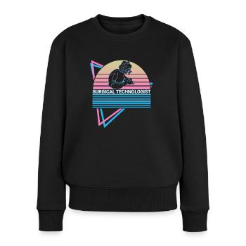 Technologue en chirurgie Rétro - Pull Premium bio Femme - noir - Devant - Julia (174cm)