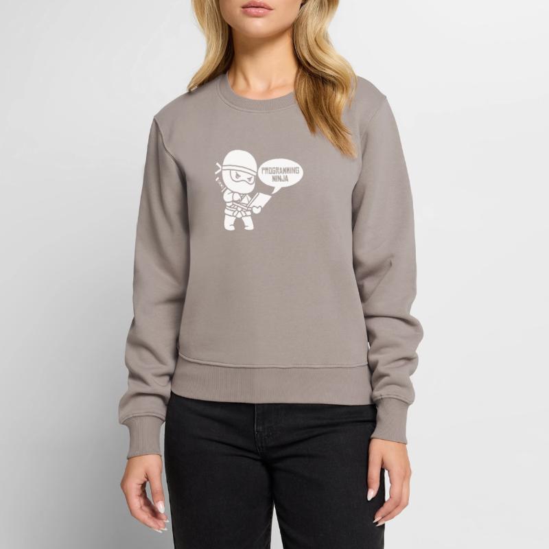 Développeur Coder Programmeur Ninja Pull Premium bio Femme