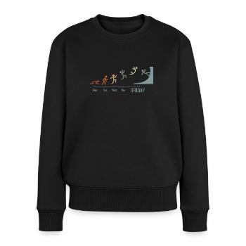 Inline-Skating Rollerskates Skater Vintage - Women's Premium Organic Jumper - black - Front - Julia (174cm)