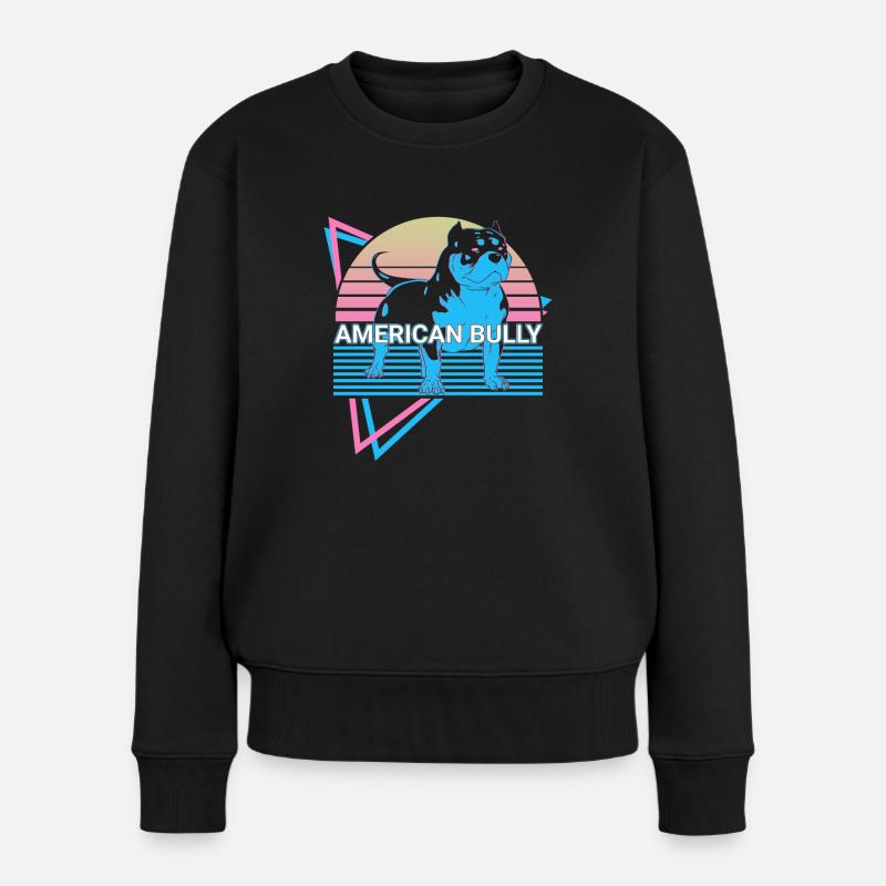 American Bully Retro - Pull Premium bio Femme - noir