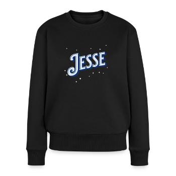 Jesse's name personalized - Women's Premium Organic Jumper - black - Front - Julia (174cm)