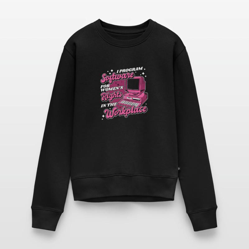 Entwickler Coder Programmierer Arbeitsplatz Frauen Premium Bio Pullover