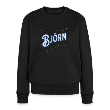 Björn name personalized - Women's Premium Organic Jumper - black - Front - Julia (174cm)