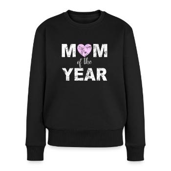 Maman Cadeau Fête des Mères - Pull Premium bio Femme - noir - Devant - Julia (174cm)