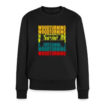 Woodturning bench woodturning - Women's Premium Organic Jumper - black - Front - Julia (174cm)