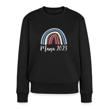 Vintage Retro Mama 2023 Shirt Gift - Women's Premium Organic Jumper - black - Front - Julia (174cm)