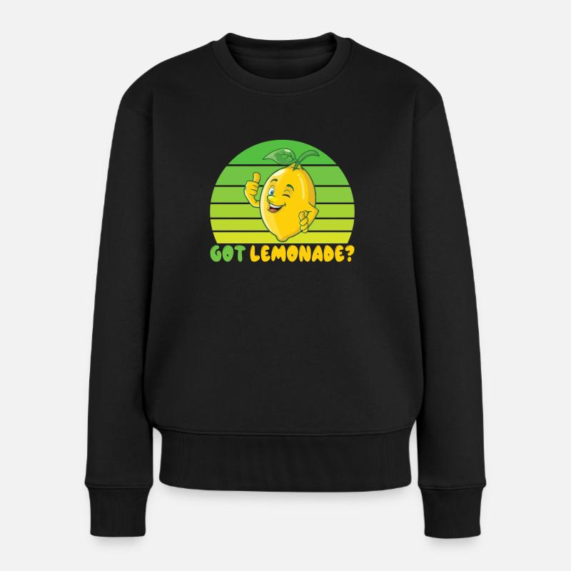 Limonade Geschenkideen - Frauen Premium Bio Pullover - Schwarz