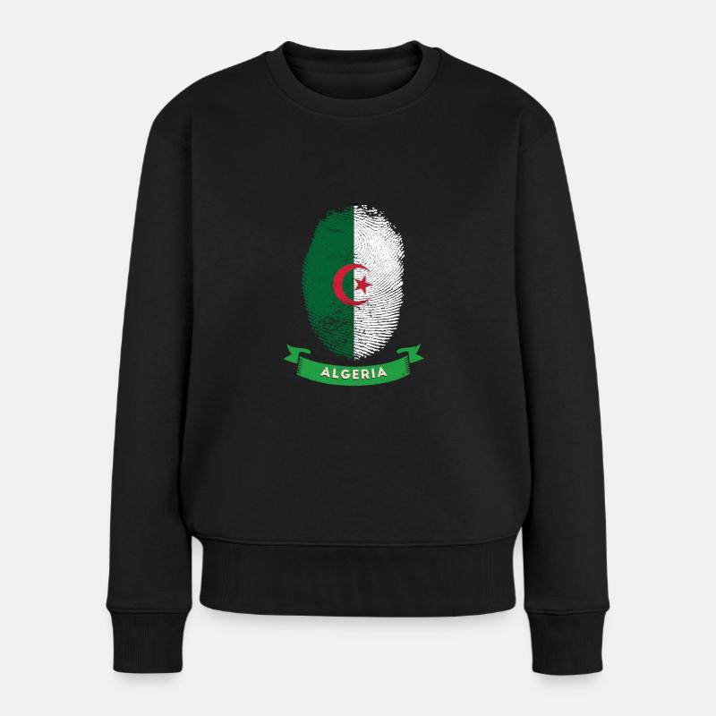 Algérie Drapeau ADN Pays - Pull Premium bio Femme - noir