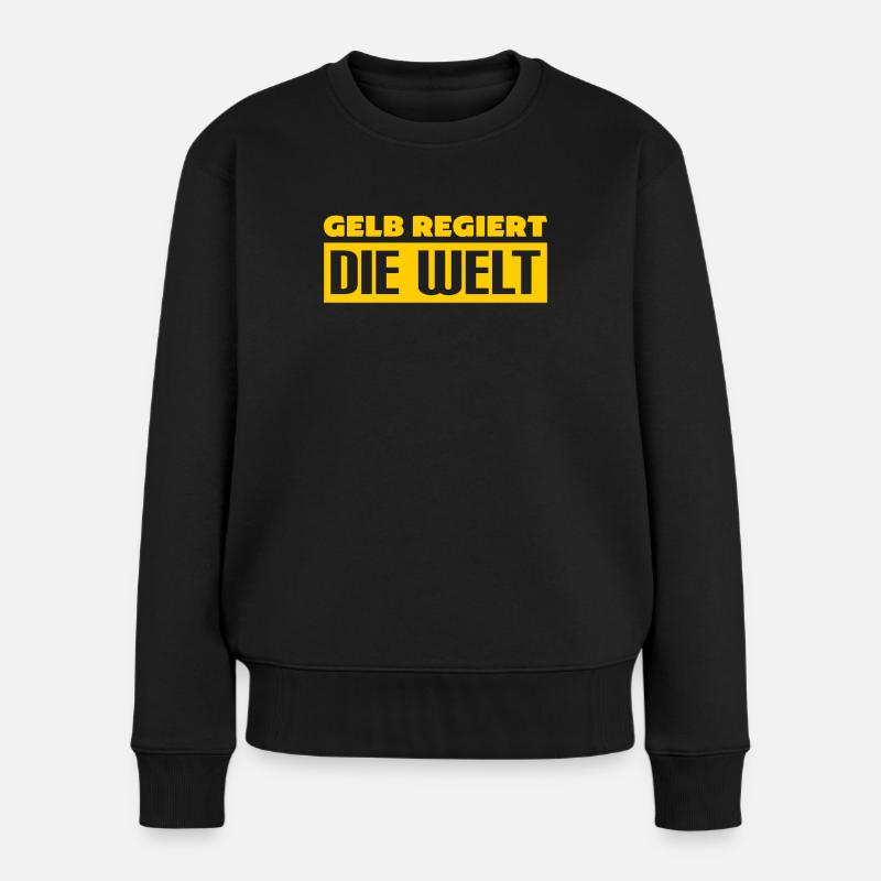 Dortmund Dortmunder - Frauen Premium Bio Pullover - Schwarz