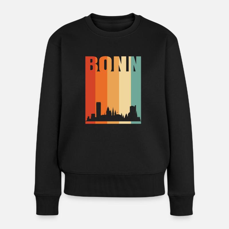 Bonn - Frauen Premium Bio Pullover - Schwarz