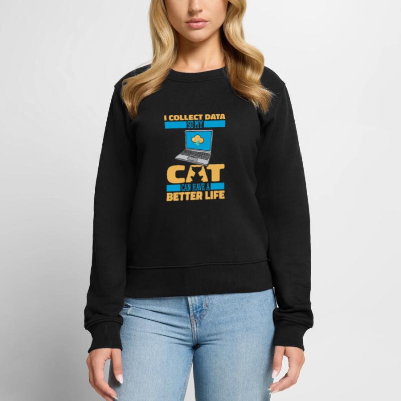 Data Science Data Analyst Cat Pull Premium bio Femme