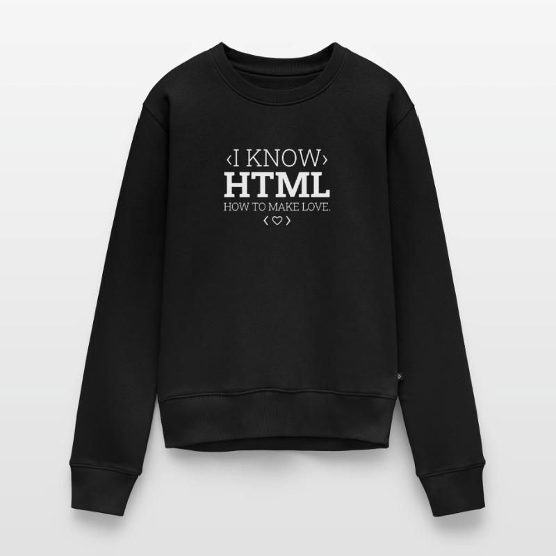 Entwickler Coder Programmierer Html Frauen Premium Bio Pullover