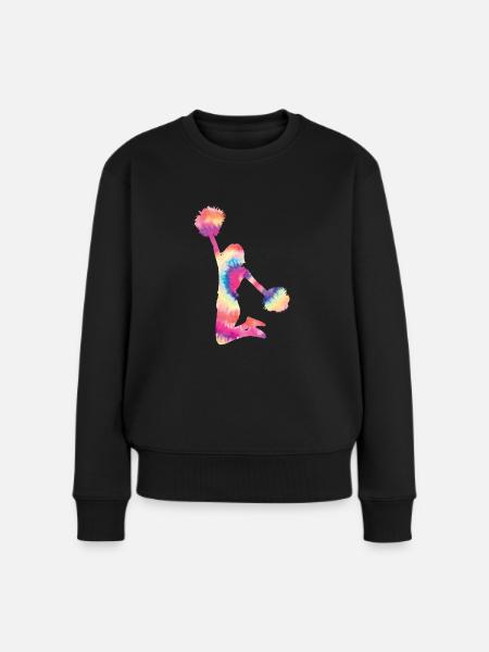 Cheerleader - Frauen Premium Bio Pullover - Schwarz