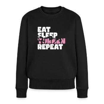 Gymnastique | Gymnastique Gymnastique Filles Femmes - Pull Premium bio Femme - noir - Devant - Julia (174cm)
