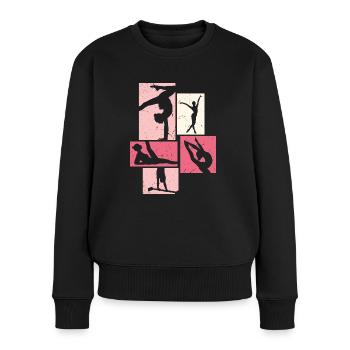 Gymnastique | Gymnastique Gymnastique Filles Femmes - Pull Premium bio Femme - noir - Devant - Julia (174cm)