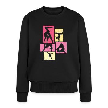 Gymnastique | Gymnastique Gymnastique Filles Femmes - Pull Premium bio Femme - noir - Devant - Julia (174cm)