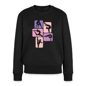 Gymnastique | Gymnastique Gymnastique Filles Femmes - Pull Premium bio Femme - noir - Devant - Julia (174cm)