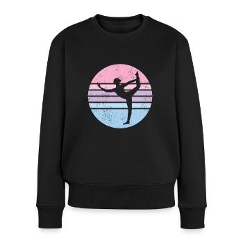 Gymnastique | Gymnastique Gymnastique Filles Femmes - Pull Premium bio Femme - noir - Devant - Julia (174cm)