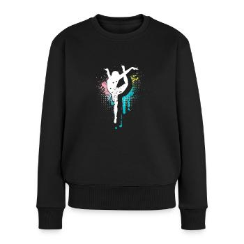Gymnastique | Gymnastique Gymnastique Filles Femmes - Pull Premium bio Femme - noir - Devant - Julia (174cm)