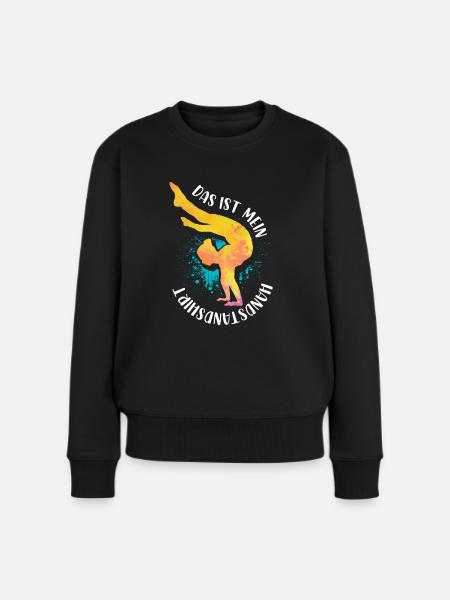 Turnen | Turnerin Gymnastik Turnen Mädchen Frauen - Frauen Premium Bio Pullover - Schwarz