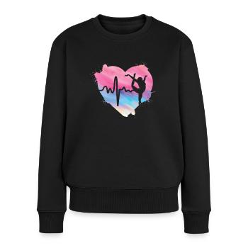 Gymnastique | Gymnastique Gymnastique Filles Femmes - Pull Premium bio Femme - noir - Devant - Julia (174cm)