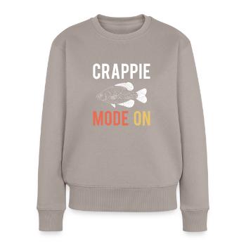 Crappie Fashion On Shirt Cadeau - Pull Premium bio Femme - taupe - Devant - Julia (174cm)