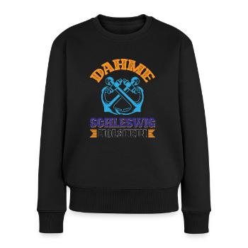 Dahme Schleswig-holstein - Frauen Premium Bio Pullover - Schwarz - Vorne - Julia (174cm)