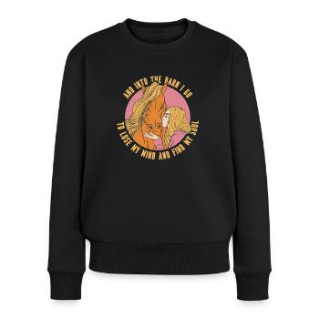 In Die Scheune, Ich Verliere Meinen Verstand - Frauen Premium Bio Pullover - Schwarz - Vorne - Julia (174cm)