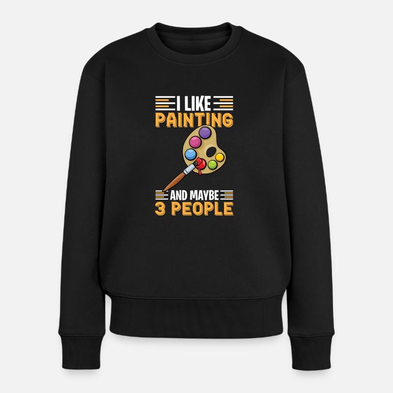 Maler und Lackierer, der Beste und Nervigste Beruf - Frauen Premium Bio Pullover - Schwarz