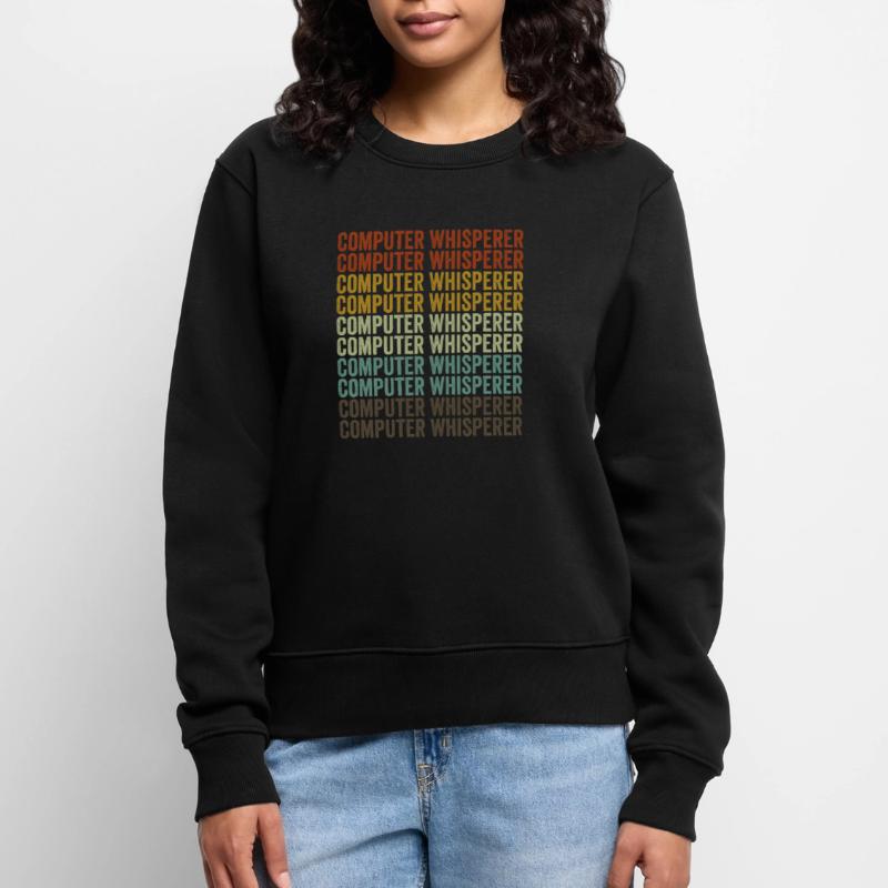 Computerflüsterer Computer Nerd IT Helpdesk Frauen Premium Bio Pullover