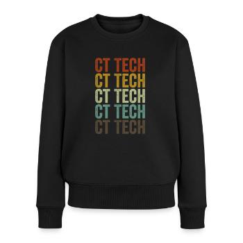 Ct Tech CT Tech Nukleare Strahlung Herzschlag Puls - Frauen Premium Bio Pullover - Schwarz - Vorne - Julia (174cm)
