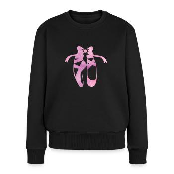 Ballett - Frauen Premium Bio Pullover - Schwarz - Vorne - Julia (174cm)