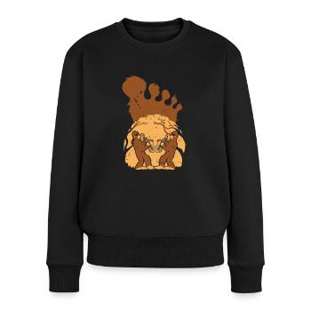 Kryptidengesellschaft Strangeology Kryptozoologie - Frauen Premium Bio Pullover - Schwarz - Vorne - Julia (174cm)