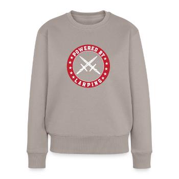 Powered by Larping - Women's Premium Organic Jumper - taupe - Front - Julia (174cm)