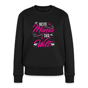 Mutter Muttertag Spruch Lieblingsmama Liebe zur Ma - Frauen Premium Bio Pullover - Schwarz - Vorne - Julia (174cm)